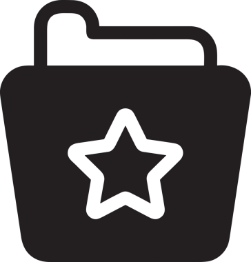 Beğeni, Favori, Kullanıcı Tasarımı, Başarı ve Dijital Kullanım için Yıldız Simgesi Simgesi