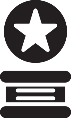 Beğeni, Favori, Kullanıcı Tasarımı, Başarı ve Dijital Kullanım için Yıldız Simgesi Simgesi