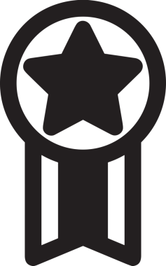 Beğeni, Favori, Kullanıcı Tasarımı, Başarı ve Dijital Kullanım için Yıldız Simgesi Simgesi