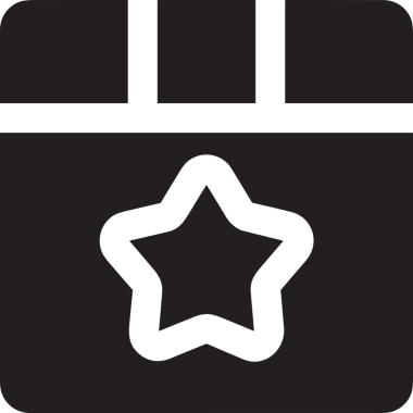 Beğeni, Favori, Kullanıcı Tasarımı, Başarı ve Dijital Kullanım için Yıldız Simgesi Simgesi