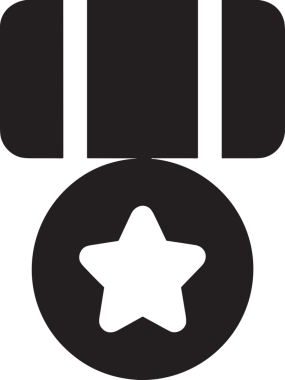 Beğeni, Favori, Kullanıcı Tasarımı, Başarı ve Dijital Kullanım için Yıldız Simgesi Simgesi