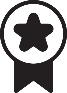 Beğeni, Favori, Kullanıcı Tasarımı, Başarı ve Dijital Kullanım için Yıldız Simgesi Simgesi