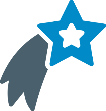 Beğeni, Favori, Kullanıcı Tasarımı, Başarı ve Dijital Kullanım için Yıldız Simgesi Simgesi