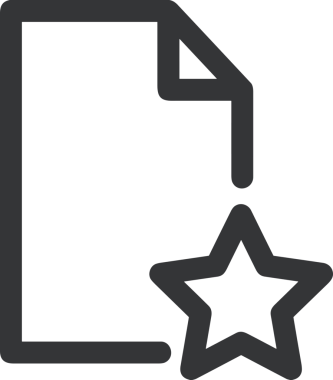 Beğeni, Favori, Kullanıcı Tasarımı, Başarı ve Dijital Kullanım için Yıldız Simgesi Simgesi