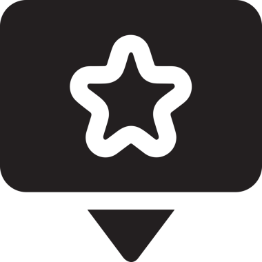 Beğeni, Favori, Kullanıcı Tasarımı, Başarı ve Dijital Kullanım için Yıldız Simgesi Simgesi