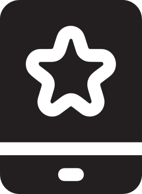 Beğeni, Favori, Kullanıcı Tasarımı, Başarı ve Dijital Kullanım için Yıldız Simgesi Simgesi