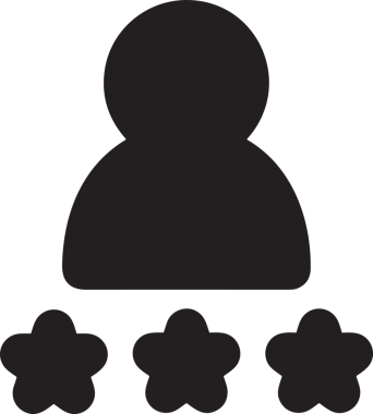 Beğeni, Favori, Kullanıcı Tasarımı, Başarı ve Dijital Kullanım için Yıldız Simgesi Simgesi