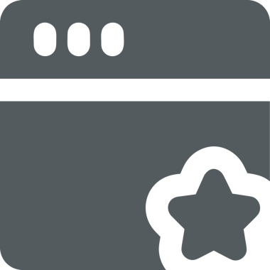 Beğeni, Favori, Kullanıcı Tasarımı, Başarı ve Dijital Kullanım için Yıldız Simgesi Simgesi