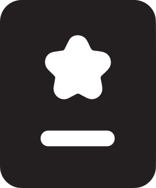 Beğeni, Favori, Kullanıcı Tasarımı, Başarı ve Dijital Kullanım için Yıldız Simgesi Simgesi