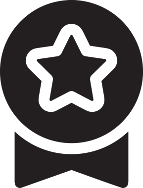 Beğeni, Favori, Kullanıcı Tasarımı, Başarı ve Dijital Kullanım için Yıldız Simgesi Simgesi