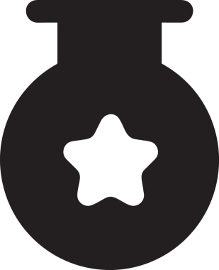 Beğeni, Favori, Kullanıcı Tasarımı, Başarı ve Dijital Kullanım için Yıldız Simgesi Simgesi