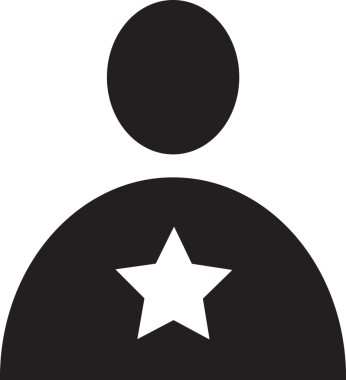 Beğeni, Favori, Kullanıcı Tasarımı, Başarı ve Dijital Kullanım için Yıldız Simgesi Simgesi