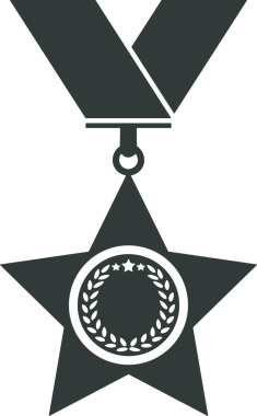 Beğeni, Favori, Kullanıcı Tasarımı, Başarı ve Dijital Kullanım için Yıldız Simgesi Simgesi