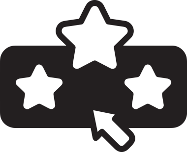 Beğeni, Favori, Kullanıcı Tasarımı, Başarı ve Dijital Kullanım için Yıldız Simgesi Simgesi