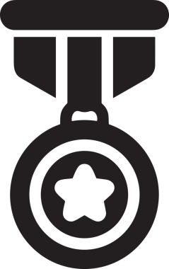 Beğeni, Favori, Kullanıcı Tasarımı, Başarı ve Dijital Kullanım için Yıldız Simgesi Simgesi