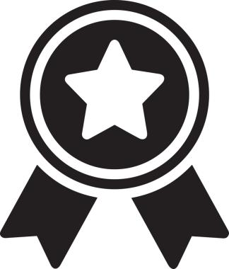 Beğeni, Favori, UI Tasarımı, Başarı ve Dijital Kullanım için Yıldız Tasarım Simgesi Simgesi