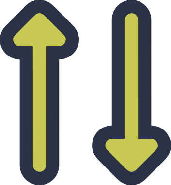 Arrow Renk Simgesi Simgesi PNG Görüntü Vibrant Yönlendirme İşareti Gezgin ve Arayüz Tasarımı Grafiği