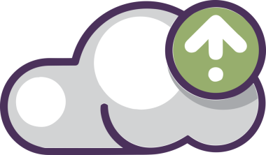 PNG biçiminde bulut simgesi şeffaf arkaplan biçiminde basit, web mobil uygulamaları için uygun minimal düz tasarım kullanıcı arayüzü hava durumu öngörüsü veri depolama ve dijital teknoloji projeleri