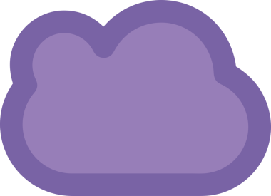 PNG biçiminde bulut simgesi şeffaf arkaplan biçiminde basit, web mobil uygulamaları için uygun minimal düz tasarım kullanıcı arayüzü hava durumu öngörüsü veri depolama ve dijital teknoloji projeleri