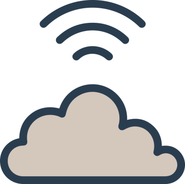 PNG biçiminde bulut simgesi şeffaf arkaplan biçiminde basit, web mobil uygulamaları için uygun minimal düz tasarım kullanıcı arayüzü hava durumu öngörüsü veri depolama ve dijital teknoloji projeleri