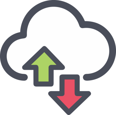 PNG biçiminde bulut simgesi şeffaf arkaplan biçiminde basit, web mobil uygulamaları için uygun minimal düz tasarım kullanıcı arayüzü hava durumu öngörüsü veri depolama ve dijital teknoloji projeleri