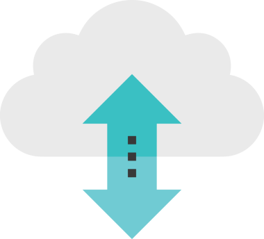 PNG biçiminde bulut simgesi şeffaf arkaplan biçiminde basit, web mobil uygulamaları için uygun minimal düz tasarım kullanıcı arayüzü hava durumu öngörüsü veri depolama ve dijital teknoloji projeleri