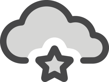 PNG biçiminde bulut simgesi şeffaf arkaplan biçiminde basit, web mobil uygulamaları için uygun minimal düz tasarım kullanıcı arayüzü hava durumu öngörüsü veri depolama ve dijital teknoloji projeleri