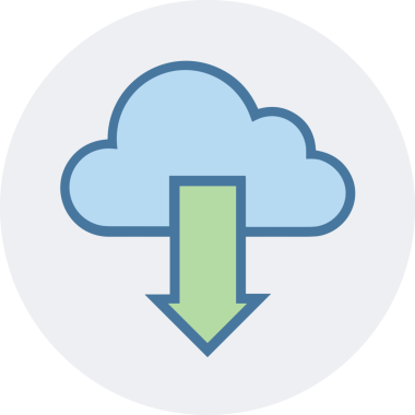 PNG biçiminde bulut simgesi şeffaf arkaplan biçiminde basit, web mobil uygulamaları için uygun minimal düz tasarım kullanıcı arayüzü hava durumu öngörüsü veri depolama ve dijital teknoloji projeleri