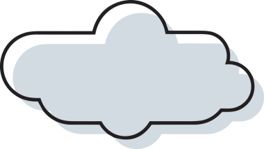 PNG biçiminde bulut simgesi şeffaf arkaplan biçiminde basit, web mobil uygulamaları için uygun minimal düz tasarım kullanıcı arayüzü hava durumu öngörüsü veri depolama ve dijital teknoloji projeleri