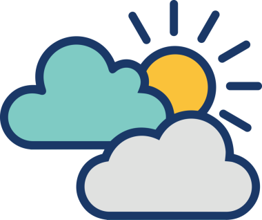 PNG biçiminde bulut simgesi şeffaf arkaplan biçiminde basit, web mobil uygulamaları için uygun minimal düz tasarım kullanıcı arayüzü hava durumu öngörüsü veri depolama ve dijital teknoloji projeleri