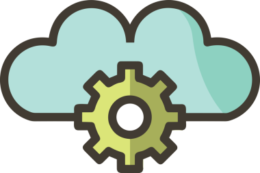 PNG biçiminde bulut simgesi şeffaf arkaplan biçiminde basit, web mobil uygulamaları için uygun minimal düz tasarım kullanıcı arayüzü hava durumu öngörüsü veri depolama ve dijital teknoloji projeleri