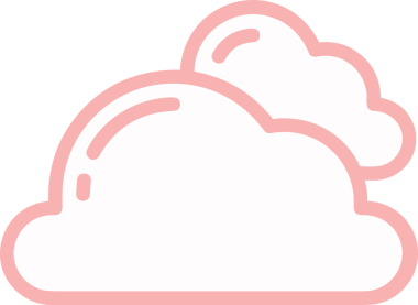 PNG biçiminde bulut simgesi şeffaf arkaplan biçiminde basit, web mobil uygulamaları için uygun minimal düz tasarım kullanıcı arayüzü hava durumu öngörüsü veri depolama ve dijital teknoloji projeleri