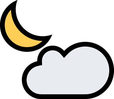 PNG biçiminde bulut simgesi şeffaf arkaplan biçiminde basit, web mobil uygulamaları için uygun minimal düz tasarım kullanıcı arayüzü hava durumu öngörüsü veri depolama ve dijital teknoloji projeleri