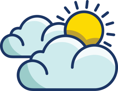 PNG biçiminde bulut simgesi şeffaf arkaplan biçiminde basit, web mobil uygulamaları için uygun minimal düz tasarım kullanıcı arayüzü hava durumu öngörüsü veri depolama ve dijital teknoloji projeleri