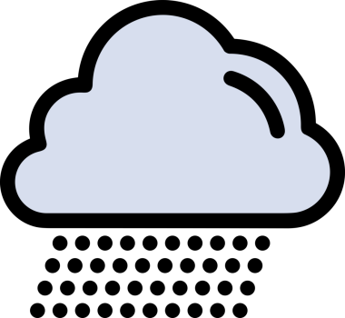 PNG biçiminde bulut simgesi şeffaf arkaplan biçiminde basit, web mobil uygulamaları için uygun minimal düz tasarım kullanıcı arayüzü hava durumu öngörüsü veri depolama ve dijital teknoloji projeleri