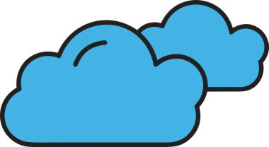 PNG biçiminde bulut simgesi şeffaf arkaplan biçiminde basit, web mobil uygulamaları için uygun minimal düz tasarım kullanıcı arayüzü hava durumu öngörüsü veri depolama ve dijital teknoloji projeleri