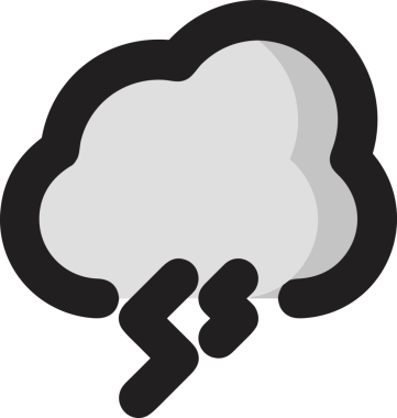 PNG biçiminde bulut simgesi şeffaf arkaplan biçiminde basit, web mobil uygulamaları için uygun minimal düz tasarım kullanıcı arayüzü hava durumu öngörüsü veri depolama ve dijital teknoloji projeleri