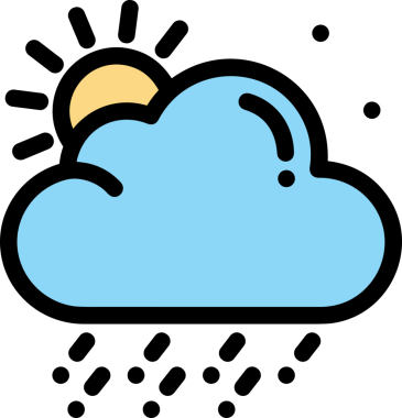 PNG biçiminde bulut simgesi şeffaf arkaplan biçiminde basit, web mobil uygulamaları için uygun minimal düz tasarım kullanıcı arayüzü hava durumu öngörüsü veri depolama ve dijital teknoloji projeleri