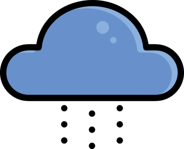PNG biçiminde bulut simgesi şeffaf arkaplan biçiminde basit, web mobil uygulamaları için uygun minimal düz tasarım kullanıcı arayüzü hava durumu öngörüsü veri depolama ve dijital teknoloji projeleri