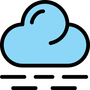 PNG biçiminde bulut simgesi şeffaf arkaplan biçiminde basit, web mobil uygulamaları için uygun minimal düz tasarım kullanıcı arayüzü hava durumu öngörüsü veri depolama ve dijital teknoloji projeleri