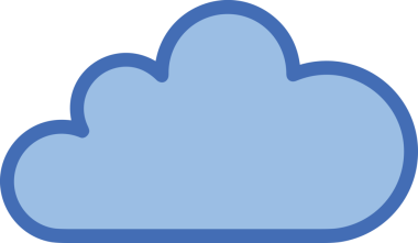 PNG biçiminde bulut simgesi şeffaf arkaplan biçiminde basit, web mobil uygulamaları için uygun minimal düz tasarım kullanıcı arayüzü hava durumu öngörüsü veri depolama ve dijital teknoloji projeleri