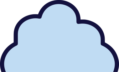 PNG biçiminde bulut simgesi şeffaf arkaplan biçiminde basit, web mobil uygulamaları için uygun minimal düz tasarım kullanıcı arayüzü hava durumu öngörüsü veri depolama ve dijital teknoloji projeleri