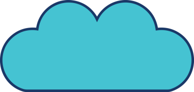 PNG biçiminde bulut simgesi şeffaf arkaplan biçiminde basit, web mobil uygulamaları için uygun minimal düz tasarım kullanıcı arayüzü hava durumu öngörüsü veri depolama ve dijital teknoloji projeleri