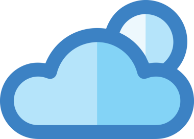 PNG biçiminde bulut simgesi şeffaf arkaplan biçiminde basit, web mobil uygulamaları için uygun minimal düz tasarım kullanıcı arayüzü hava durumu öngörüsü veri depolama ve dijital teknoloji projeleri