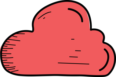 PNG biçiminde bulut simgesi şeffaf arkaplan biçiminde basit, web mobil uygulamaları için uygun minimal düz tasarım kullanıcı arayüzü hava durumu öngörüsü veri depolama ve dijital teknoloji projeleri