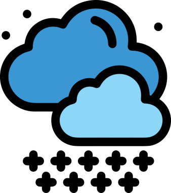 PNG biçiminde bulut simgesi şeffaf arkaplan biçiminde basit, web mobil uygulamaları için uygun minimal düz tasarım kullanıcı arayüzü hava durumu öngörüsü veri depolama ve dijital teknoloji projeleri