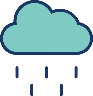 PNG biçiminde bulut simgesi şeffaf arkaplan biçiminde basit, web mobil uygulamaları için uygun minimal düz tasarım kullanıcı arayüzü hava durumu öngörüsü veri depolama ve dijital teknoloji projeleri