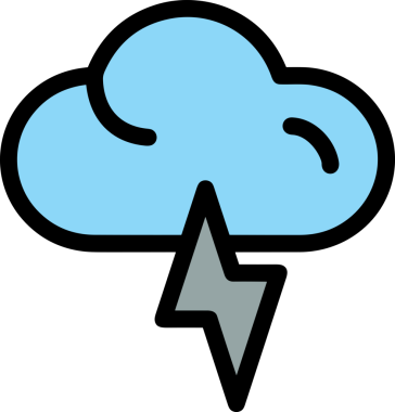 PNG biçiminde bulut simgesi şeffaf arkaplan biçiminde basit, web mobil uygulamaları için uygun minimal düz tasarım kullanıcı arayüzü hava durumu öngörüsü veri depolama ve dijital teknoloji projeleri