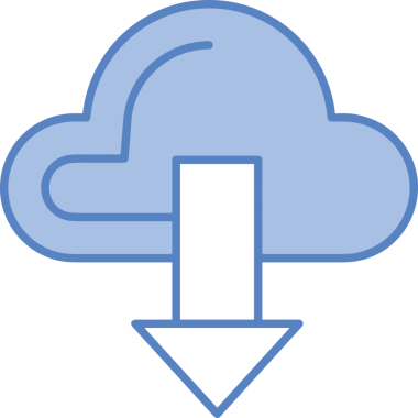 PNG biçiminde bulut simgesi şeffaf arkaplan biçiminde basit, web mobil uygulamaları için uygun minimal düz tasarım kullanıcı arayüzü hava durumu öngörüsü veri depolama ve dijital teknoloji projeleri