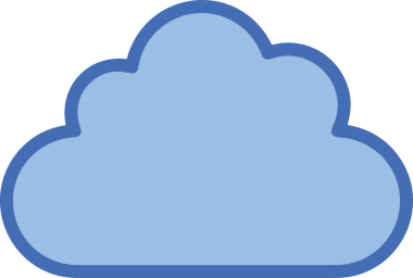 PNG biçiminde bulut simgesi şeffaf arkaplan biçiminde basit, web mobil uygulamaları için uygun minimal düz tasarım kullanıcı arayüzü hava durumu öngörüsü veri depolama ve dijital teknoloji projeleri